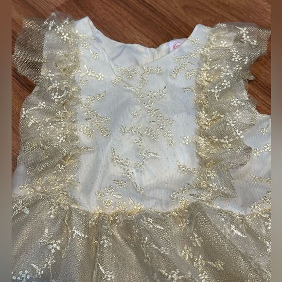 Wonder Nation Girls cream colored dress - size 8 - Picture 7 of 8